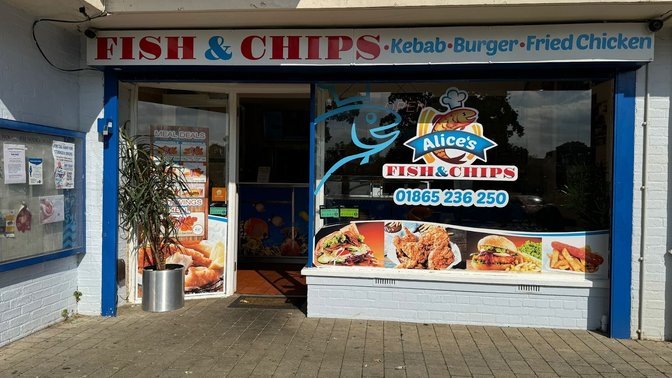 Alices Fish And Chips Woodfarm Oxford