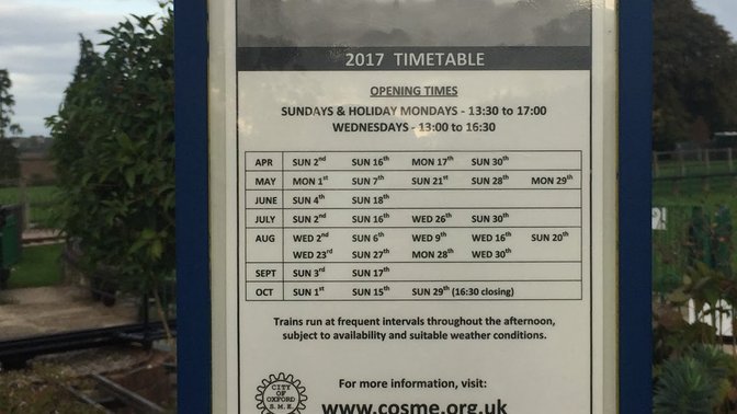 Cutteslowe Park Miniature Railway