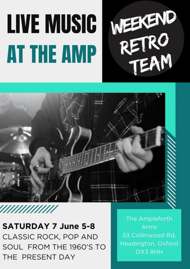 Live Music at The Ampleforth Arms with Weekend Retro Team
