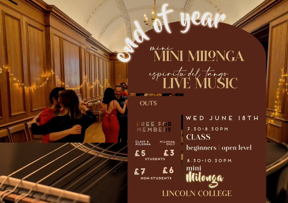 End of Year mini Milonga & Tango Concert