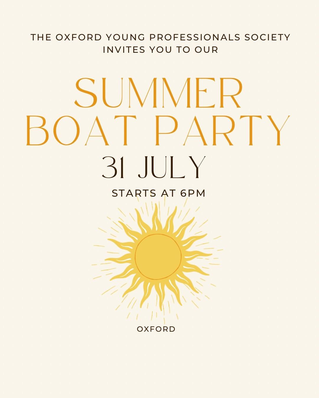 OYPS - Summer Boat Party