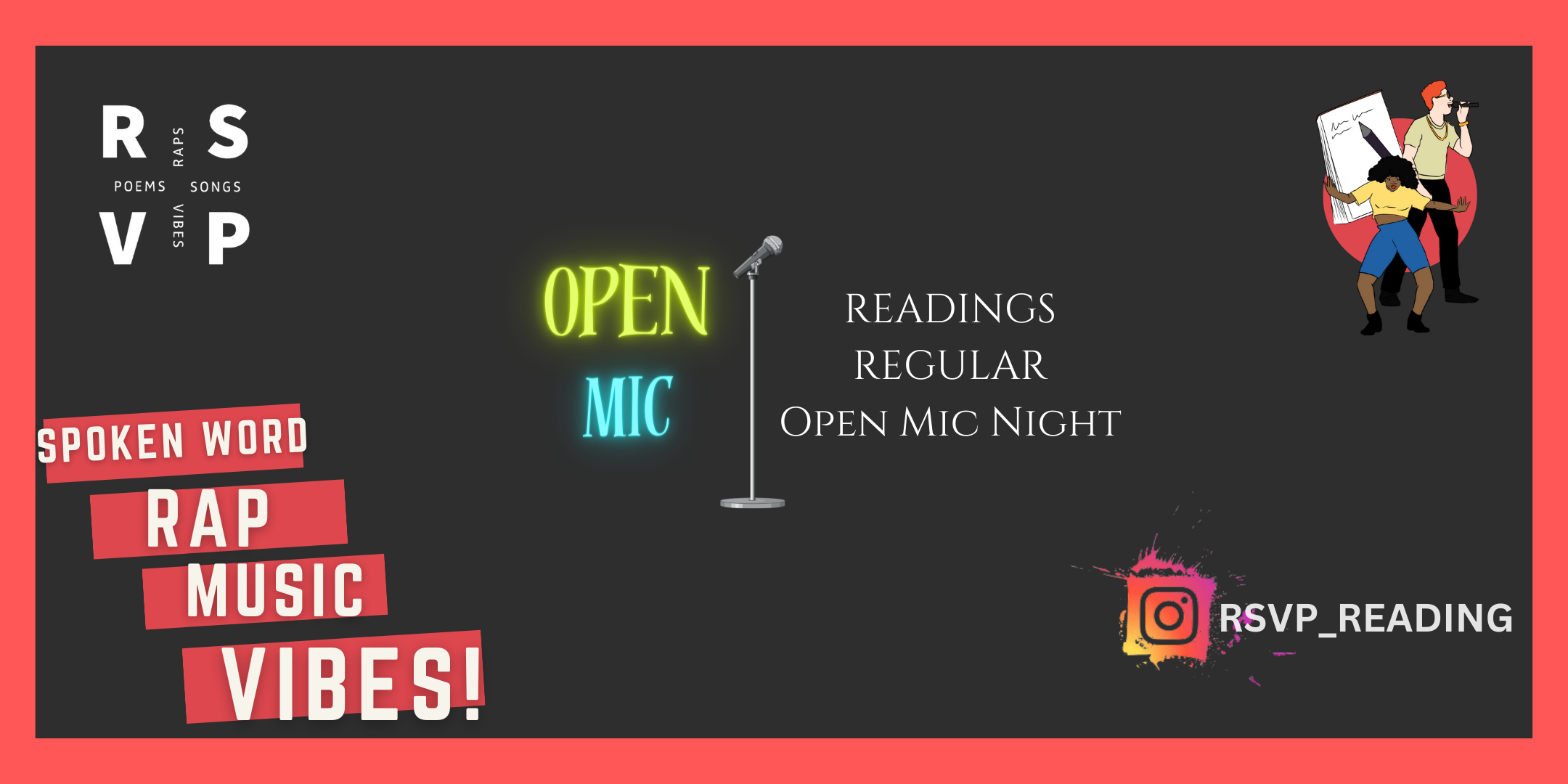 RSVP Open Mic: A night of Music, Poetry and Vibes!!