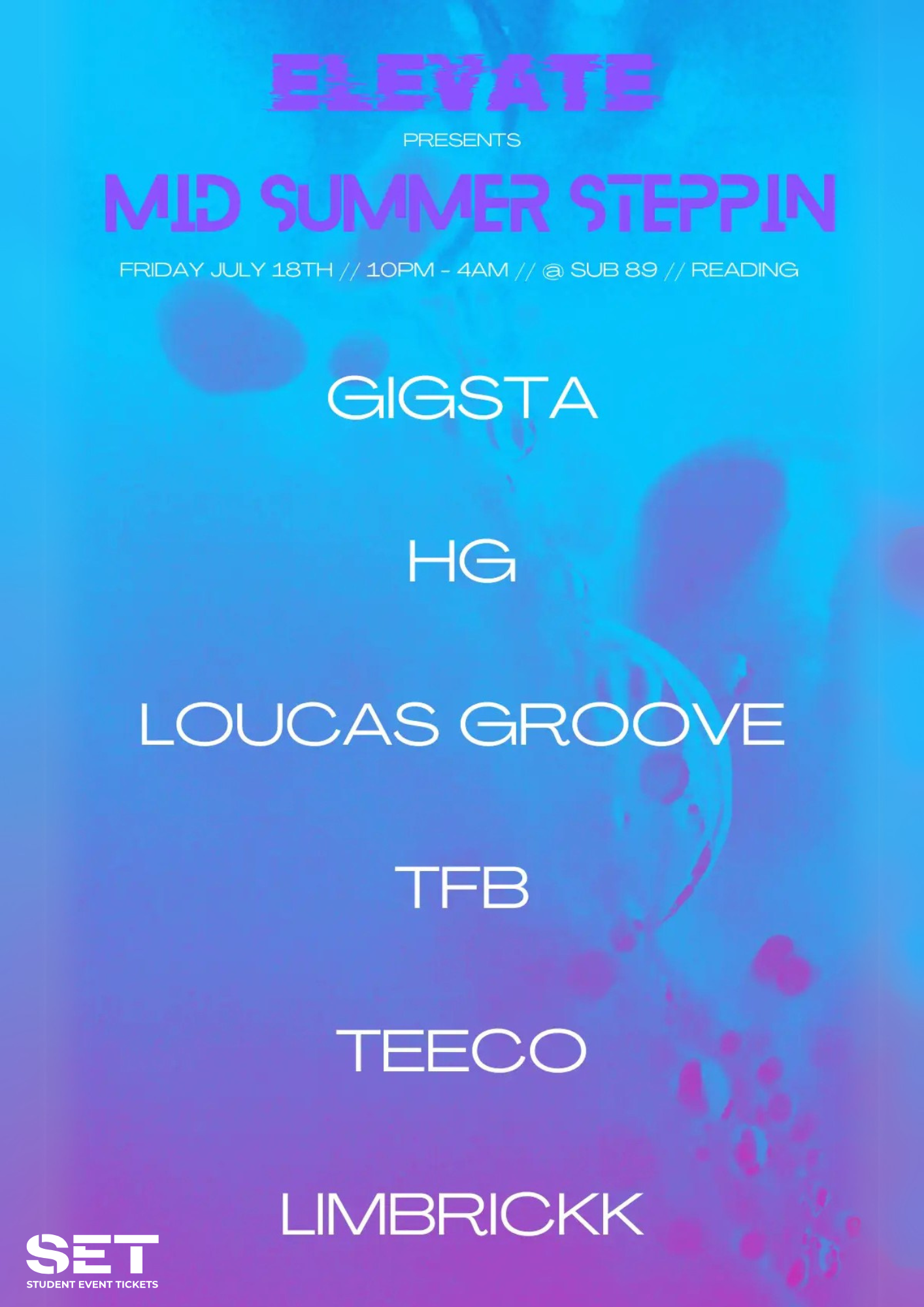 MID SUMMER STEPPIN' @SUB89 - FRIDAY 18TH JULY